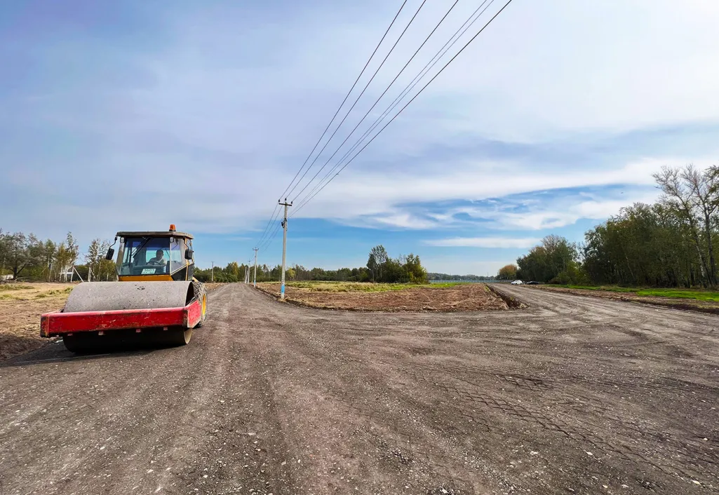 Технопарке Шахово: завершен важный этап благоустройство дорожной сети. 