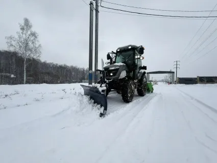 Масштабная уборка снега в «Династии»