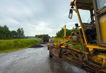 Благоустройство подъездной дороги к КП «Мирный»: стартовал новый этап работ