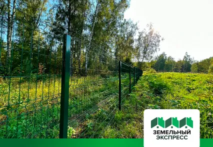 Установка забора по периметру поселка "Лесной Остров"