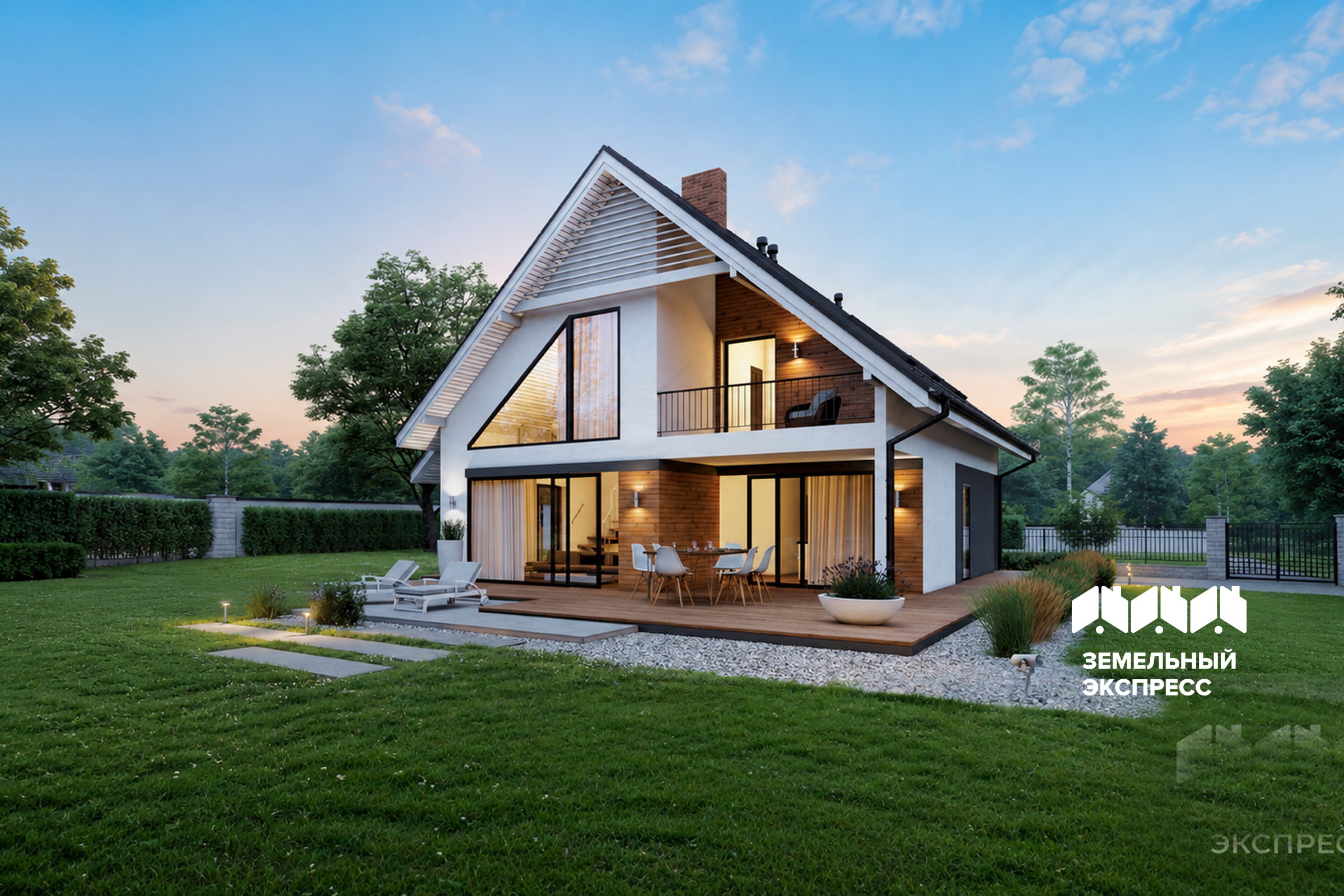 Двухэтажный дом «Альфа», 210 м²