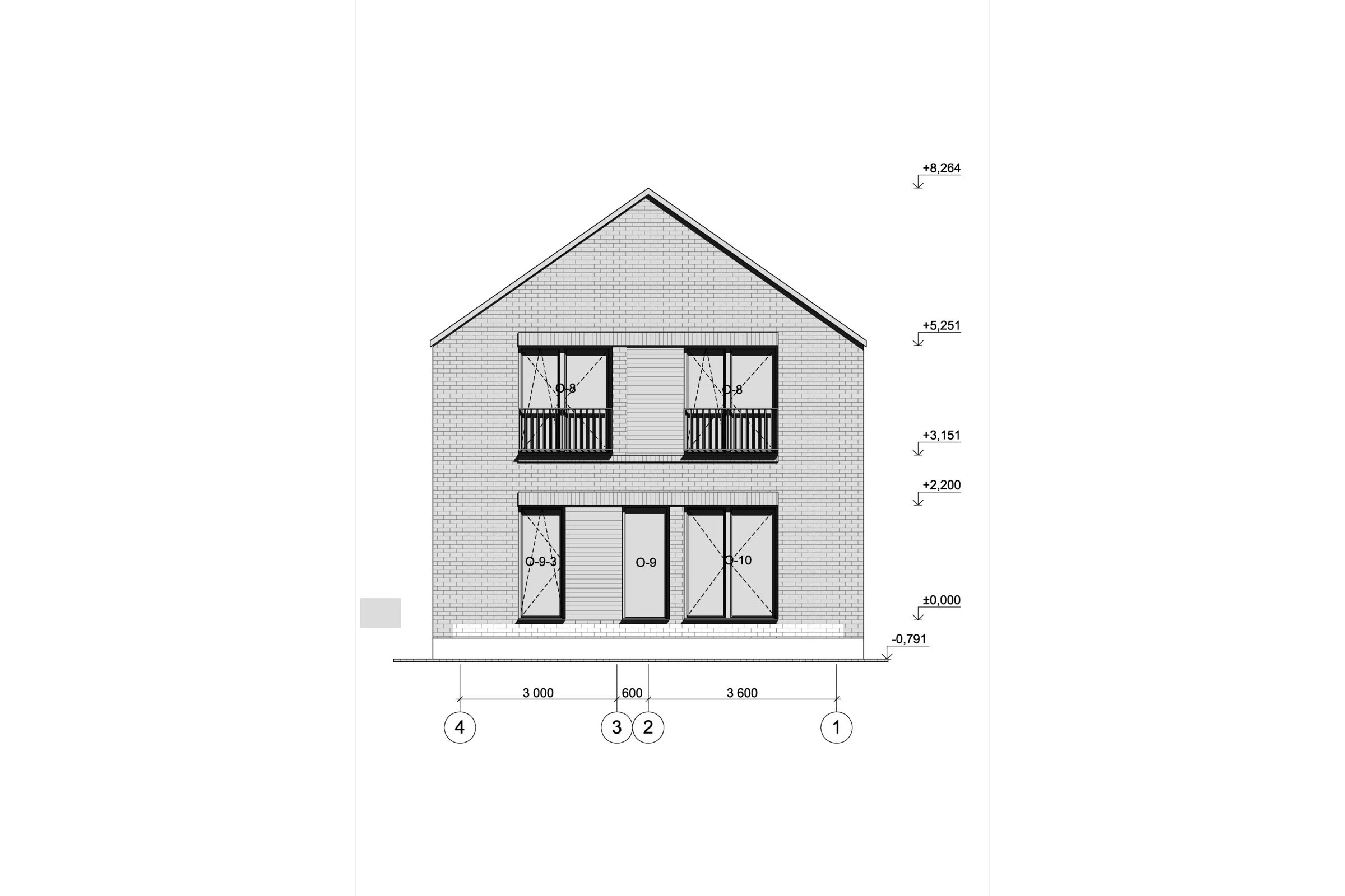 Двухэтажный дом в стиле барн, 128 м²
