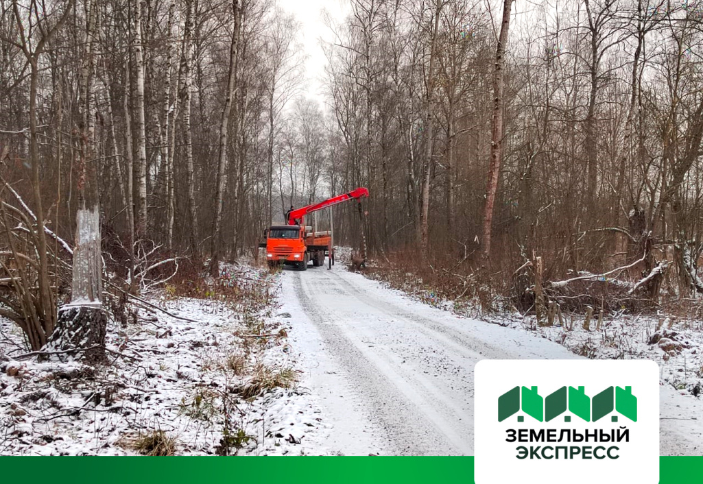 Работы по установке столбов в поселке "Дивный"