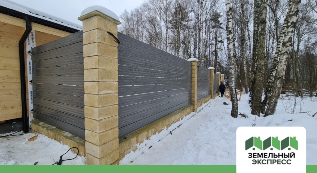 Завершено строительство забора в поселке "Лесной Остров"