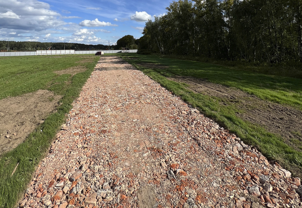 Продалжаем благоустройство внутренних дорог в «Технопарке Шахово»