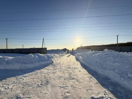 КП «Артёмово ИЖС»: расчищена подъездная дорого и въездная группа