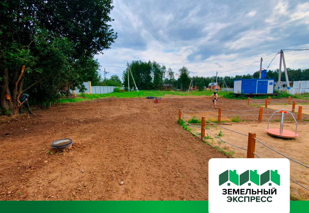 Подготовка к посеву газона в поселке «Calipso Village-2»