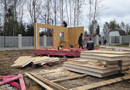 Развитие инфраструктуры КП «Каретный Ряд»: строительство въездной группы.